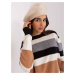 Light beige women's winter hat beret