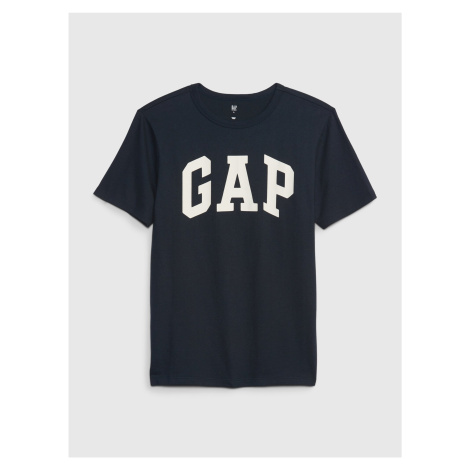 Tmavomodré chlapčenské tričko s logom GAP
