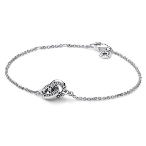 Pandora Nádherný strieborný náramok Signature 592742C01 18 cm