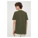 Bavlnené tričko Les Deux zelená farba, jednofarebné