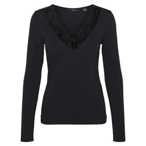 Vero Moda Dámske tričko VMROSA Regular Fit 10298832 Black XXL