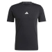 adidas WORK OUT LOGO TEE Pánske športové tričko, čierna, veľkosť