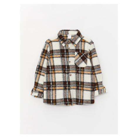 LC Waikiki Long Sleeve Plaid Patterned Baby Boy Shirt Jacket