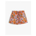 Koton Floral Tie Waist Shorts Cotton