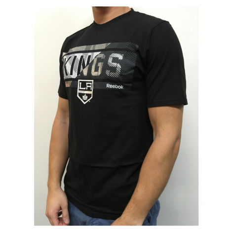 Los Angeles Kings pánske tričko Freeze Stripe black Reebok