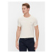 Tommy Hilfiger Tričko Stretch Slim Fit Tee MW0MW10800 Béžová Slim Fit