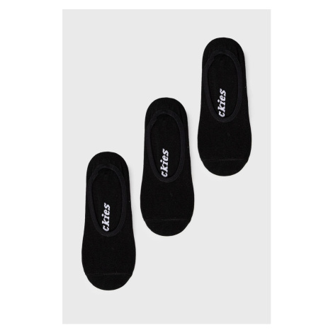Ponožky Dickies (3-pack) DK0A4XJZBLK-BLACK, čierna farba