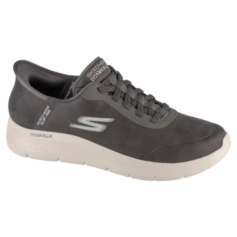 Tmavosivé pánske tenisky Skechers Slip-Ins: GO Walk Flex - Smooth Motion 216326-GRY