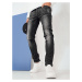 Pánske čierne džínsové nohavice Dstreet UX4243