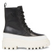 Calvin Klein Jeans Členková obuv Flatform Lace Up Boot Lth YW0YW01110 Čierna