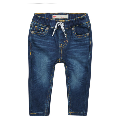 Levis   SKINNY DOBBY PULL ON PANTS  Rovné džínsy Modrá Levi´s