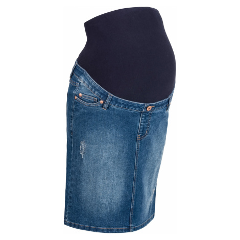 Materská džínsová sukňa zo super-streču
