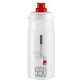 ELITE Cyklistická fľaša na vodu - JET 550 - transparentná/červená