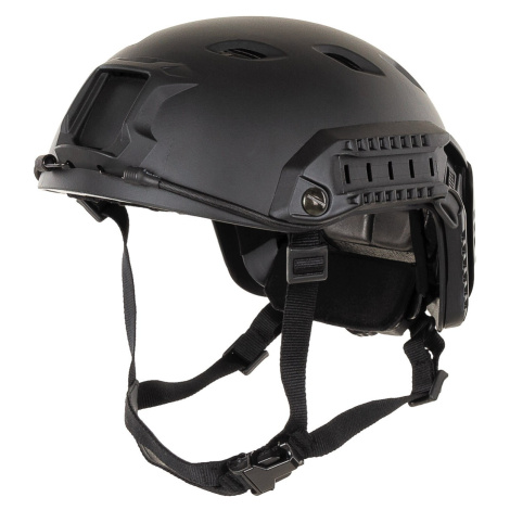 US helma MFH FAST-paratroopers, black, rails, ABS-plastic