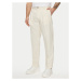 Pepe Jeans Chino nohavice Relaxed Pleated Linen Pants - 2 PM211700 Écru Relaxed Fit