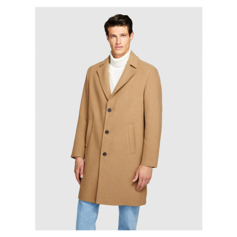 Sisley Prechodný kabát 2VKFSN025 Hnedá Regular Fit