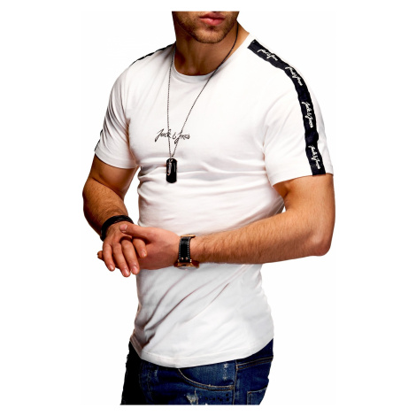 Pánske tričko Jack & Jones model Torben - Biela