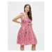 Vero Moda Maternity Letné šaty 'METTE'  krémová / svetlomodrá / pitaya / svetloružová