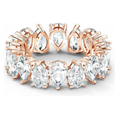 Swarovski Luxusné trblietavý prsteň Vittore 5586163 55 mm