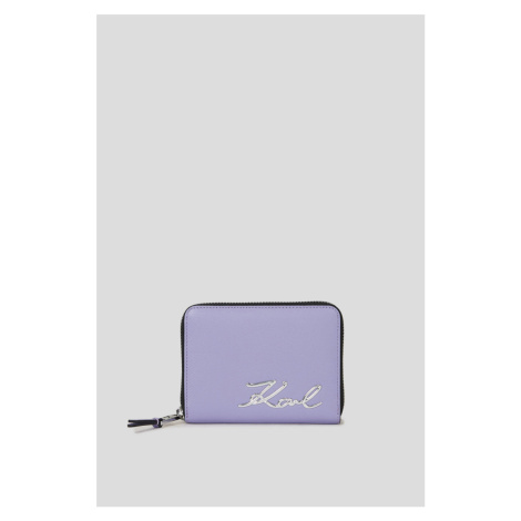 Peňaženka Karl Lagerfeld K/Signature 2.0 Md Zip Wllt Iris Purple