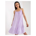 Light purple summer dress of free cut OCH BELLA