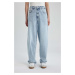 DEFACTO Afra X Baggy High Waist Wide Leg Long Jean Pants