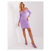 Light purple basic dress with straps