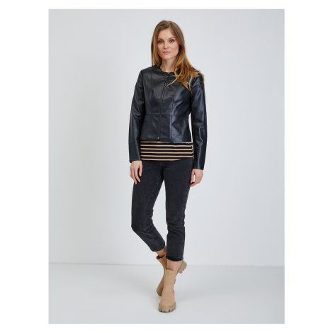 Black Leatherette Jacket ORSAY - Women