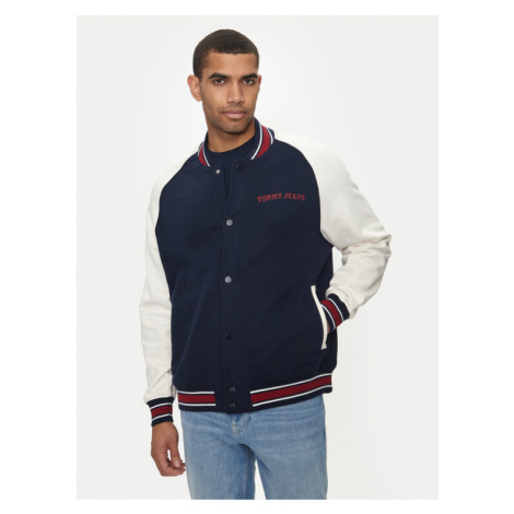 Tommy Jeans Bundy bomber Varsity DM0DM19237 Tmavomodrá Relaxed Fit Tommy Hilfiger