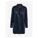 Dark blue lady's coat in suede finish ONLY Joline - Ladies