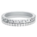 Michael Kors Elegantný strieborný prsteň so zirkónmi MKC1581AN040 55 mm