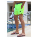 Madmext Men's Neon Yellow Marine Shorts 5087