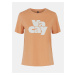 Orange T-shirt with print Pieces Tamaris - Women