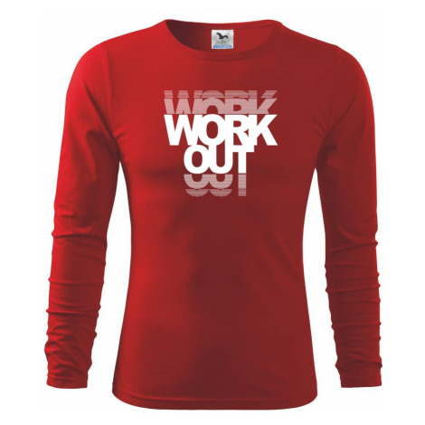 Workout nápis - Tričko s dlhým rukávom FIT-T long sleeve