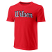 Pánské tričko Wilson Script Eco Cotton Tee-Slimfit Red