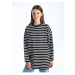 LC Waikiki Women's Crew Neck Striped Long Sleeve Tunic