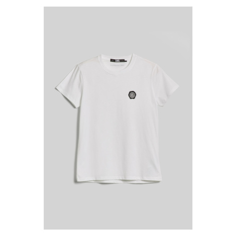 Tričko Karl Lagerfeld Wax Seal Logo T-Shirt White