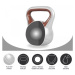 Gorilla Sports Kettlebell činka, vinylová, hnědá, 18 kg