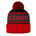 Chicago Blackhawks zimná čiapka Heritage Beanie Cuff with Pom