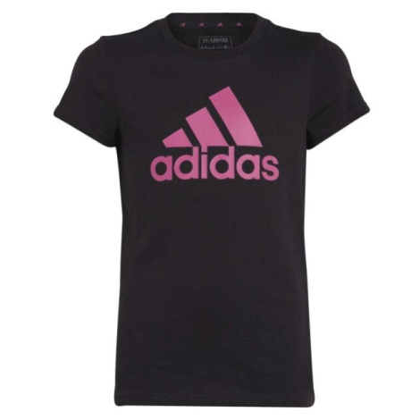 adidas ESS BL T Dievčenské tričko, čierna, veľkosť