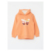 LC Waikiki Hooded Printed Long Sleeve Girls' Sweatshirt