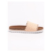 FLIP-FLOPS WITH FRINGE VICES shades of brown and beige