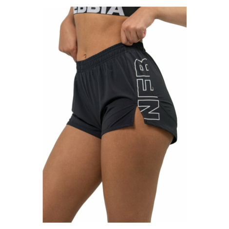 Nebbia FIT Activewear Smart Pocket Shorts Black Fitness nohavice