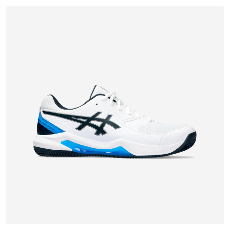 Pánska tenisová obuv Gel Dedicate 8 na antuku bielo-modrá Asics