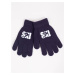 Yoclub Kids's Gloves RED-0012C-AA5A-026 Navy Blue