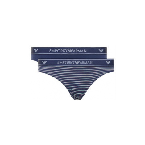 Emporio Armani Underwear Súprava 2 kusov klasických nohavičiek 163334 0P219 18734 Tmavomodrá