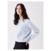 LC Waikiki Crew Neck Self-Patterned Long Sleeve Women's Knitwear Sweater