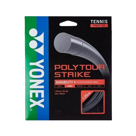 Yonex Poly Tour STRIKE 125, 1,25 mm, 12 m, čierny