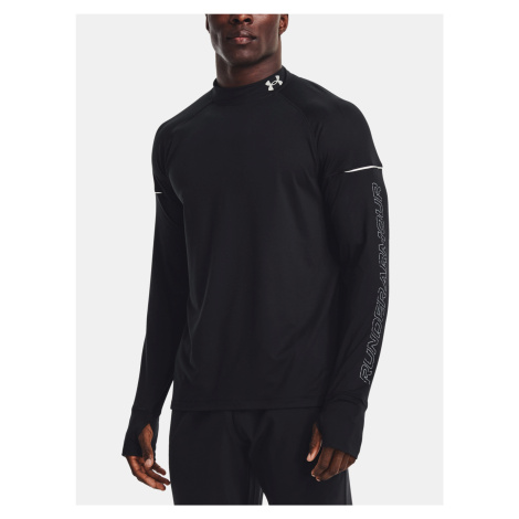 Čierne pánske športové tičko Under Armour UA OUTRUN THE COLD LS