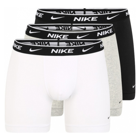 NIKE Boxerky  sivá / čierna / šedobiela